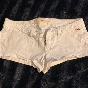 Hollister white shorts